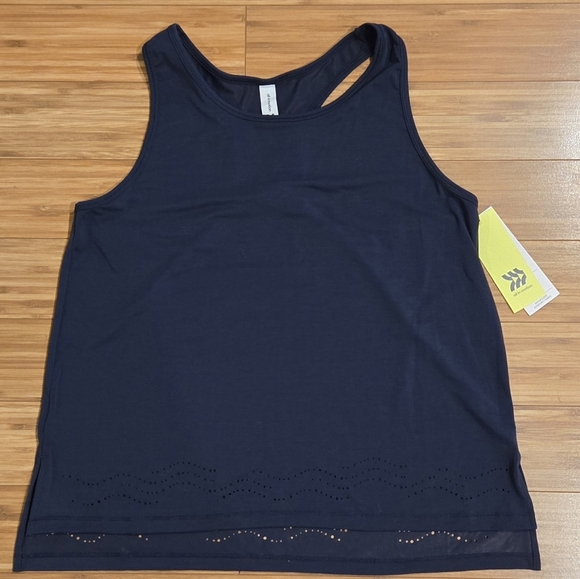 NWT All In Motion Navy Sleeveless Top - Picture 1 of 8